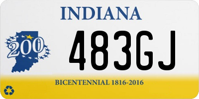 IN license plate 483GJ