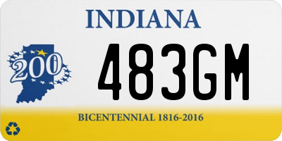 IN license plate 483GM