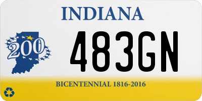 IN license plate 483GN