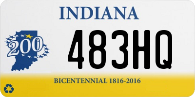 IN license plate 483HQ