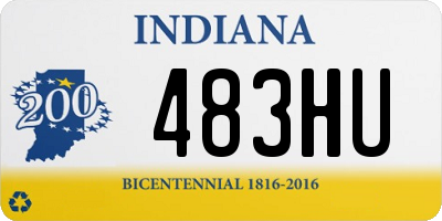 IN license plate 483HU