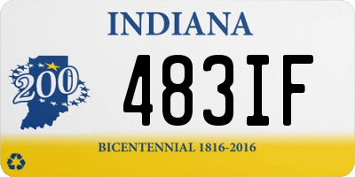 IN license plate 483IF