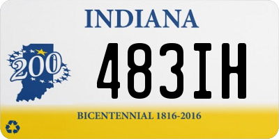 IN license plate 483IH