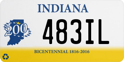 IN license plate 483IL