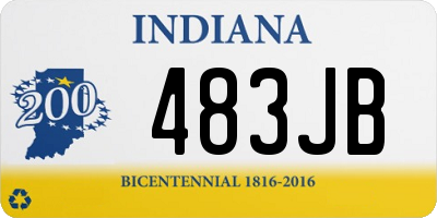 IN license plate 483JB