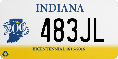 IN license plate 483JL