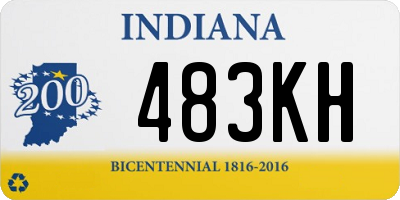 IN license plate 483KH