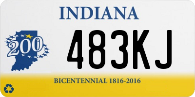 IN license plate 483KJ