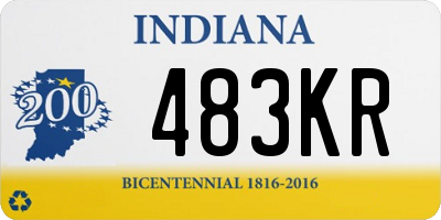 IN license plate 483KR