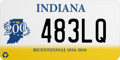 IN license plate 483LQ