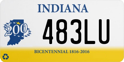 IN license plate 483LU