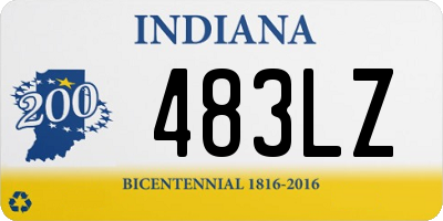 IN license plate 483LZ