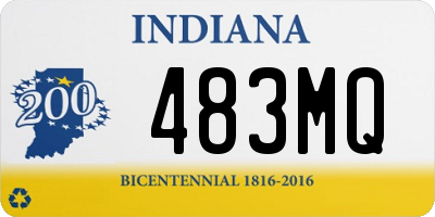 IN license plate 483MQ