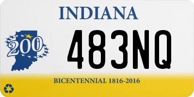 IN license plate 483NQ