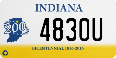 IN license plate 483OU