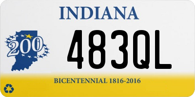 IN license plate 483QL