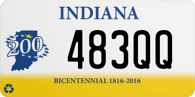 IN license plate 483QQ