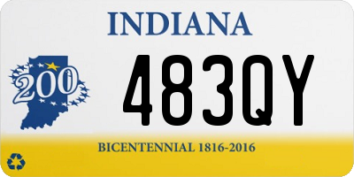 IN license plate 483QY