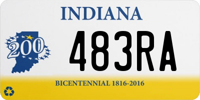 IN license plate 483RA