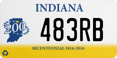 IN license plate 483RB