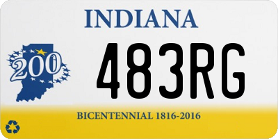 IN license plate 483RG