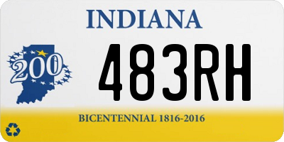 IN license plate 483RH