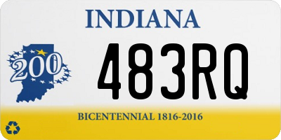 IN license plate 483RQ