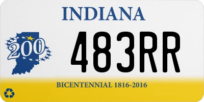 IN license plate 483RR