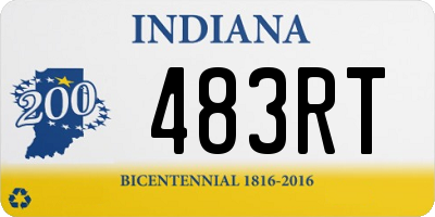 IN license plate 483RT