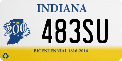 IN license plate 483SU