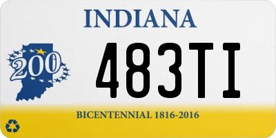 IN license plate 483TI