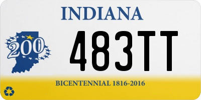 IN license plate 483TT