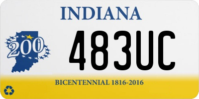 IN license plate 483UC