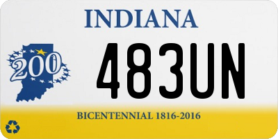 IN license plate 483UN