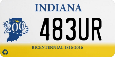 IN license plate 483UR