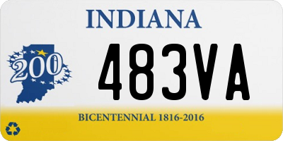 IN license plate 483VA