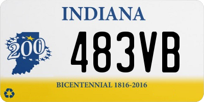 IN license plate 483VB