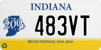 IN license plate 483VT