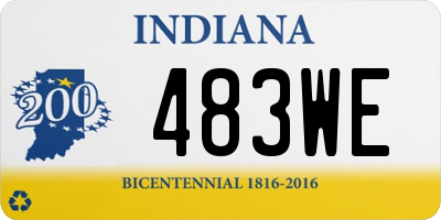 IN license plate 483WE