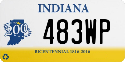 IN license plate 483WP