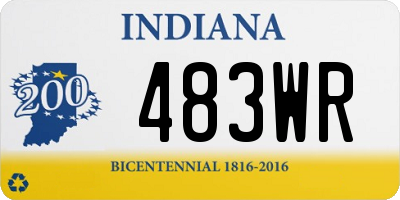 IN license plate 483WR