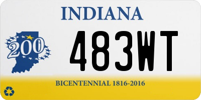 IN license plate 483WT