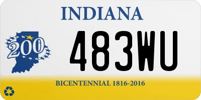 IN license plate 483WU