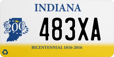 IN license plate 483XA