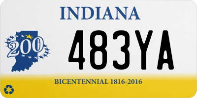 IN license plate 483YA