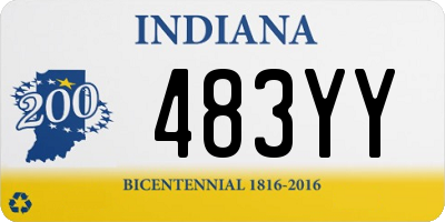 IN license plate 483YY