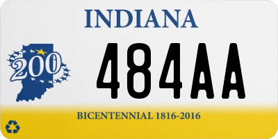 IN license plate 484AA