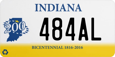 IN license plate 484AL