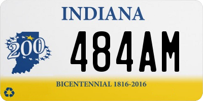IN license plate 484AM