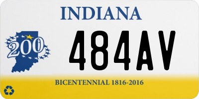 IN license plate 484AV